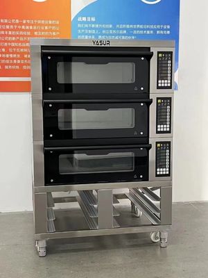Forno per panetteria della piattaforma di Yasur 9 Tray Bakery Deck Oven Electric 300c 40x60 3