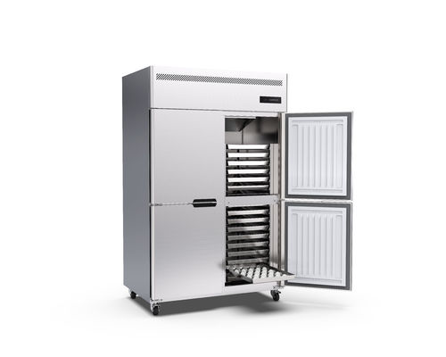 30 porta dritta commerciale del refrigeratore 4 di acciaio inossidabile del congelatore verticale dei vassoi 220v