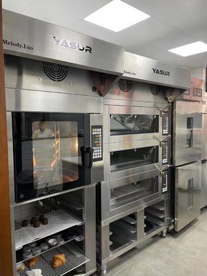 Pane del croissant di Oven Rotary Oven Five Trays 40X60cm di convezione del forno del vapore e forno danesi 9.5Kw della pasticceria