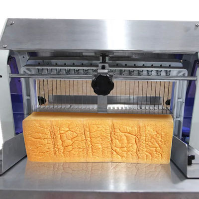 l'alimentazione per gravità della macchina dell'affettatrice del pane del piano d'appoggio 180w 12mm impana l'affettatura dell'attrezzatura