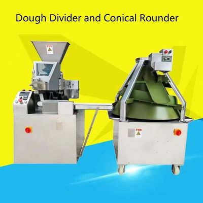 Macchina rivestita di teflon più rotonda del divisore della pasta di pane 4500pcs/H della pizza del divisore a spirale conico della pasta