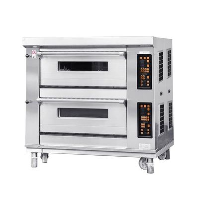 2 piattaforma 4 Tray Bakery Deck Oven 40X60cm per cottura della pizza del biscotto dei dolci del pane