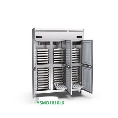 45 vassoi glassano il refrigeratore dritto della porta commerciale libera del congelatore verticale 220v 6