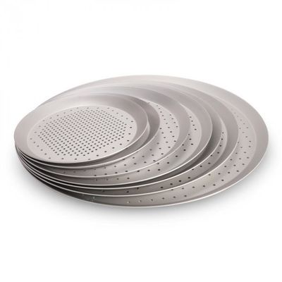 Vassoio perforato a 16 pollici bollente di alluminio perforato della pizza di Tray Round Hard Anodised