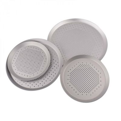 Vassoio perforato a 16 pollici bollente di alluminio perforato della pizza di Tray Round Hard Anodised