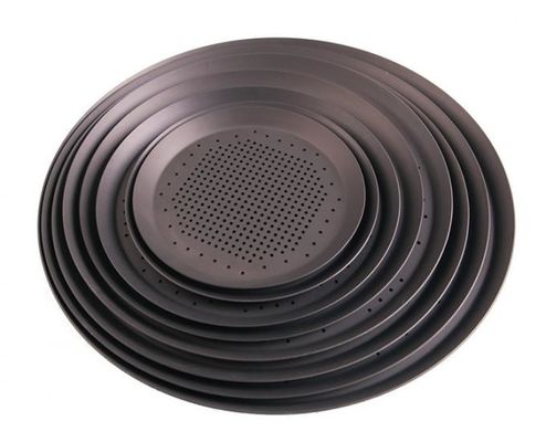 Vassoio perforato a 16 pollici bollente di alluminio perforato della pizza di Tray Round Hard Anodised