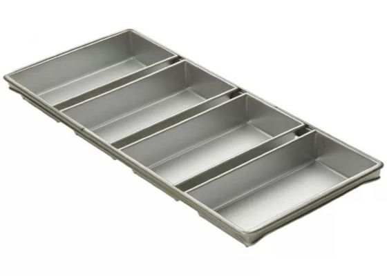 Annuncio pubblicitario 9&quot; del NSF di servizio d'alimentazione cinghia pentola/4 della pagnotta del pullman 5-5/8 3-1/8-Inch da pane Pan Set