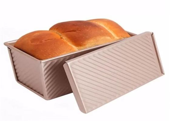La pagnotta di alluminio antiaderante dell'oro del NSF di servizio d'alimentazione filtra la pagnotta ondulata Pan Bread Tin