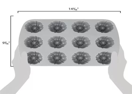 Grado commerciale di Bundtlette del muffin del bastone di 12 muffe non di Pan For Foodservice del compartimento di alluminio del NSF